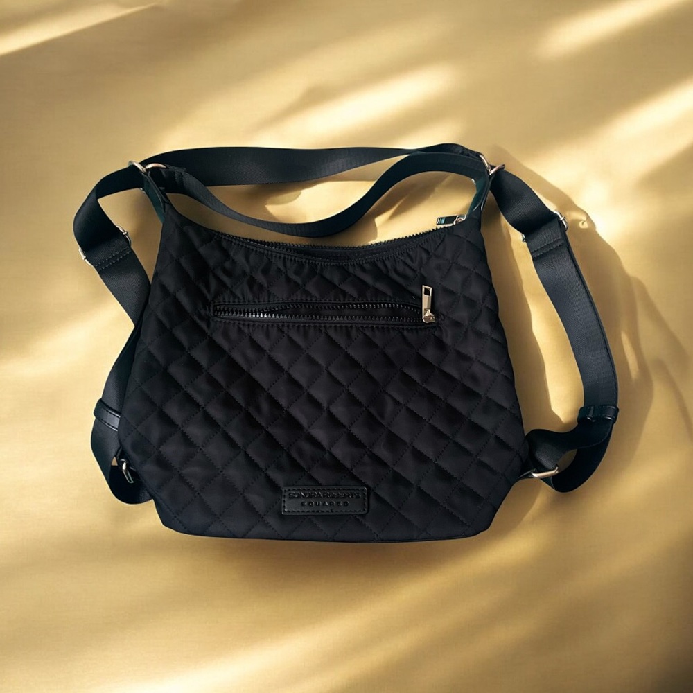 Sondra Roberts Quilted Black Backpack - Picture 13 of 13